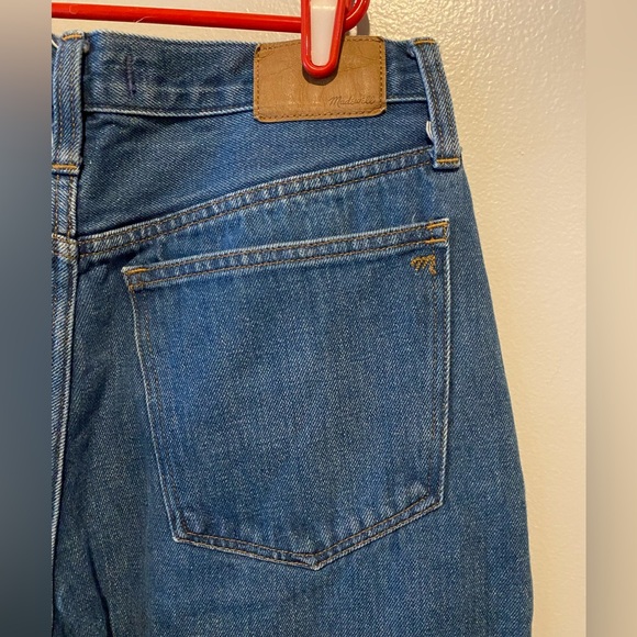 Madewell Baggy Straight Denim Blue Jeans Womens Size 29x30 Medium Wash Y2K 90s - Picture 7 of 11
